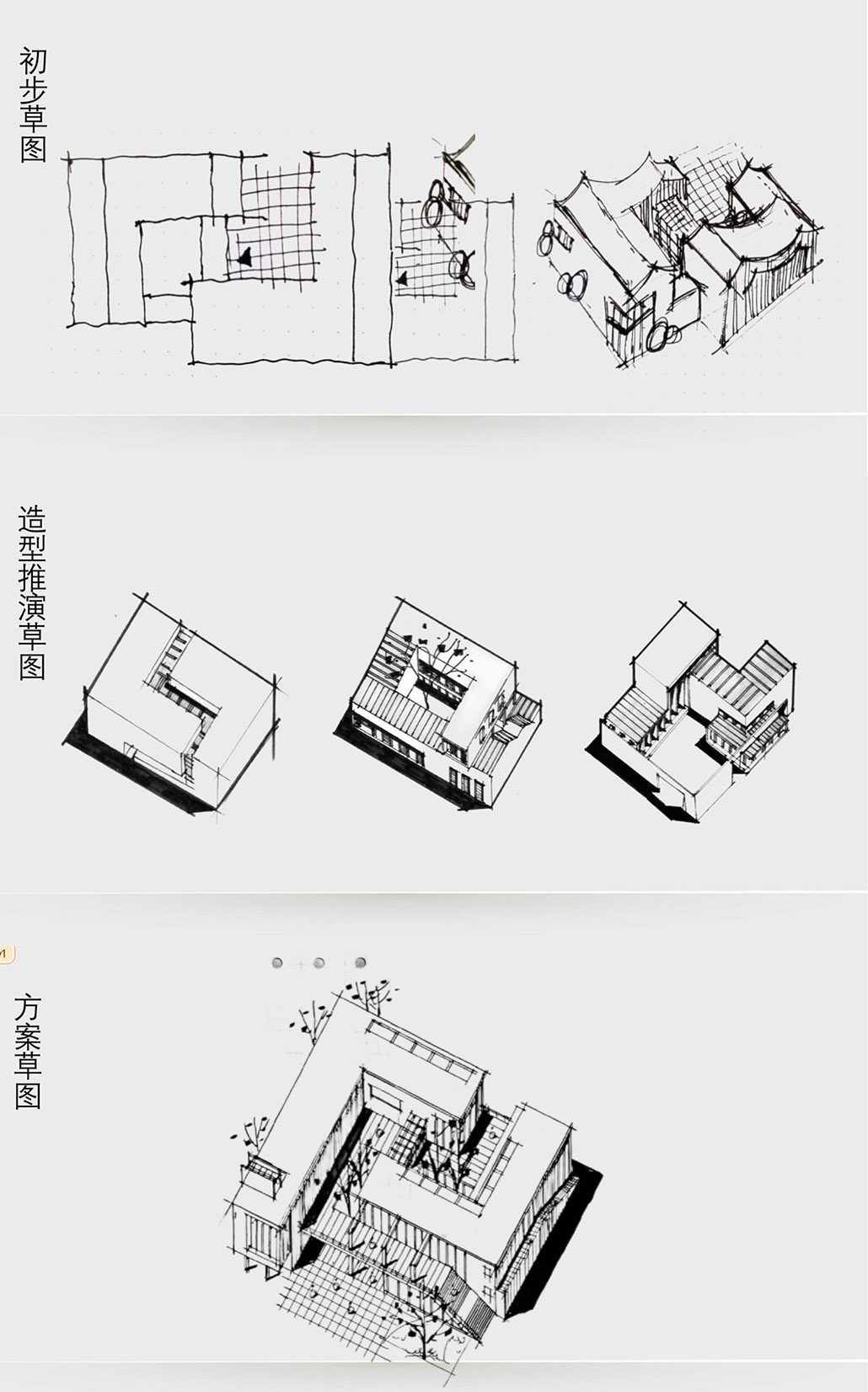 体块推演图