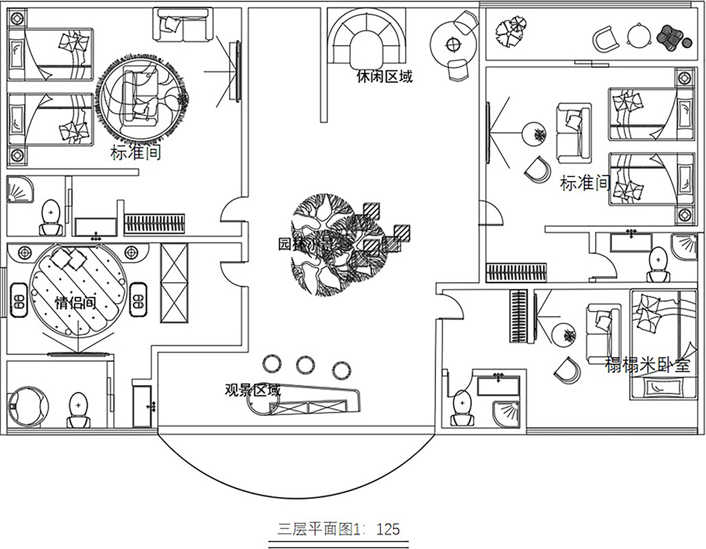 三层平面图